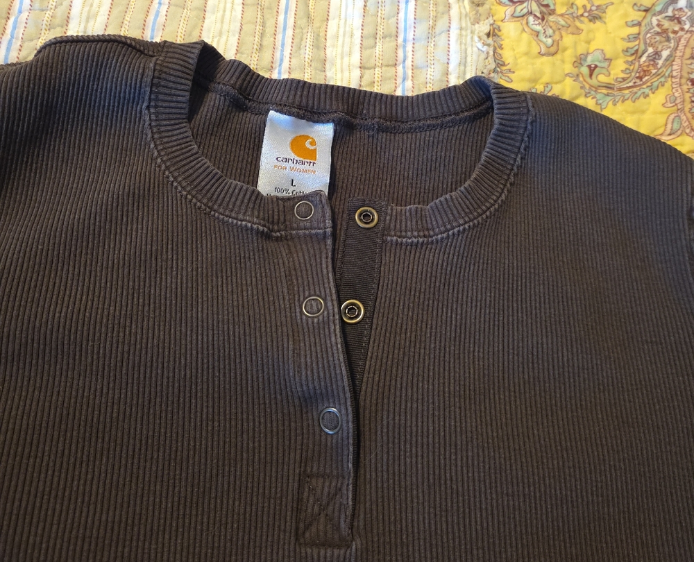 Carhartt Dark Brown Henley Shirt